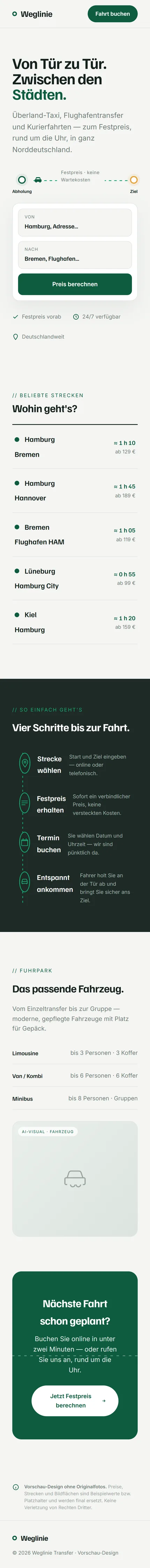 Weglinie — mobile Ansicht